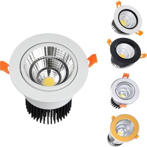 Dimmable Led Downlight Light Ceiling Spot LED downlight 7W 9W 12W 15W 18W 20W 25W 35W AC DC 12V Recessed Lights Indoor Lighting