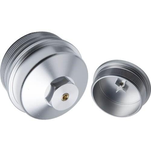 Billet Oil & Fuel Filter Caps for Ford F250 F350 F450 F550 6.0L 2003-2007 Aluminum