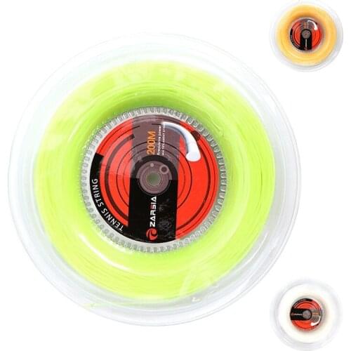 ZARSIA 1 Reel Durable Strings Tennis Strings 1.35mm Round Tennis Racket Strings 200M
