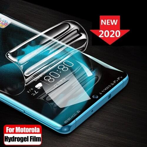 Protective Hydrogel Film for Moto One Action Macro Vision G8 G7 Plus Z4 Play Force (Not Glass) Screen Protector Film Foil