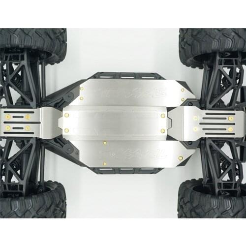 Protection Plate 5pcs/set Durable Stainless Steel Chassis Armor Anti-collision Base for 1/10 TRAXXAS MAXX RC Car Part