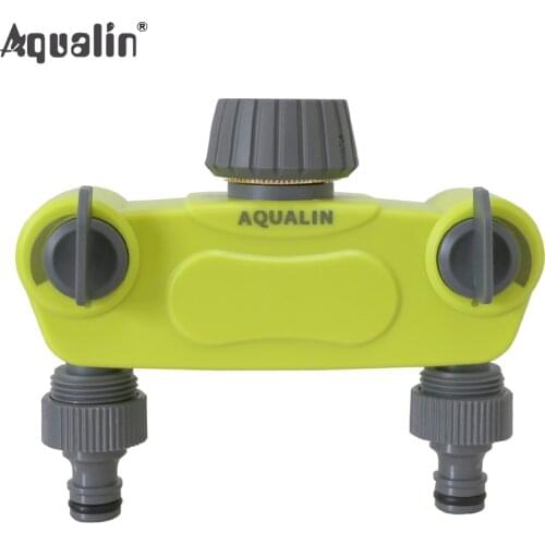 2 Way Hose Splitter Connector Utility Y Valve Hose Tube Connector with Copper Connector for Outdoor Tap and Water Faucet #27223