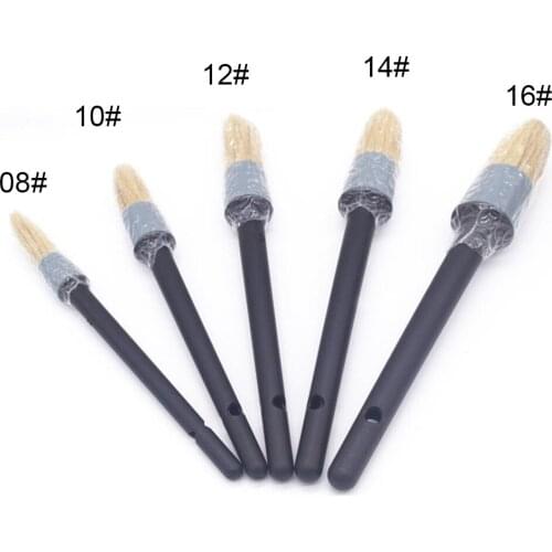 5Pcs Soft Detailing Brush Car Cleaning Detailing Set Car Air-conditioning Outlet Dashboard Dust Removal Scrub Car Wash Cleaning