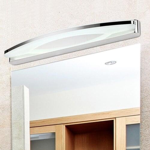 Acrylic LED Mirror Light Modern Minimalist Waterproof And Anti-fog Bathroom Stainless Steel Mirror Light