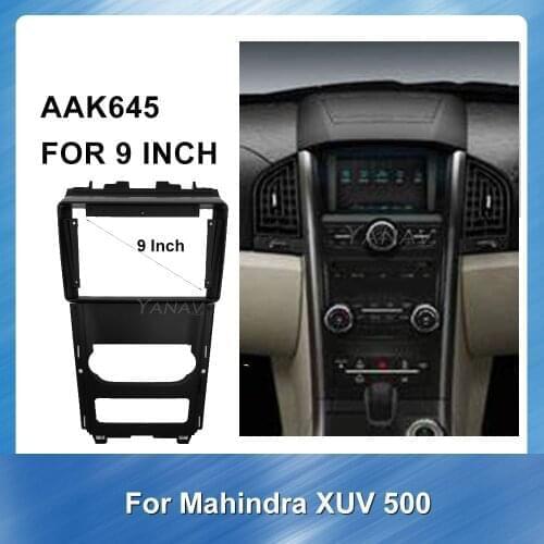 2Din Car stereo receiver Fascia Frame Dash Panel For-MAHINDA BALENO XUV500 2012 GPS Navigation Special Dash Trim Kit Frame Panel