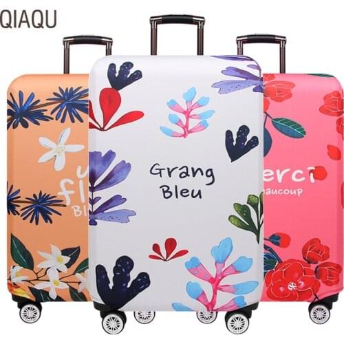 QIAQU Thicker Travel Suitcase Protective Cover Luggage Cover Elastic Luggage Dust Cover Apply to 18''-32'' Travel Accessories