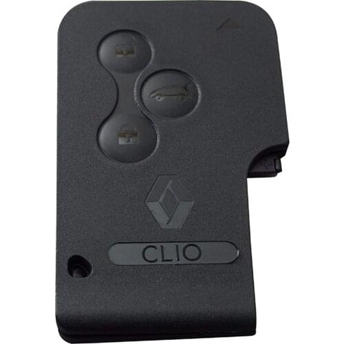 3-Button Remote SMART Card Key Housing Case Cover For Renault Clio 2 3