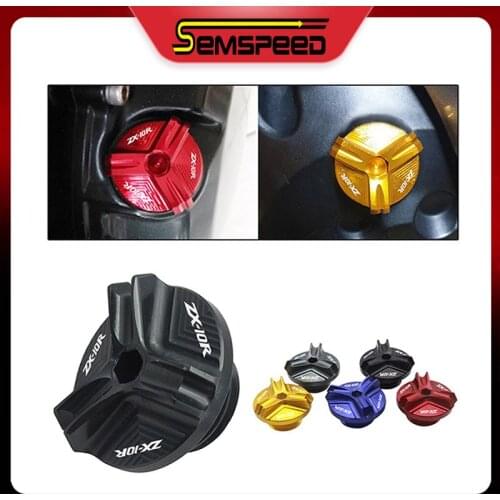 For KAWASAKI Ninja ZX-10R ZX10R zx-10r 2004-2018 Motorcycle Accessories Aluminum Engine Oil Tank Cap Oil Filler Cover