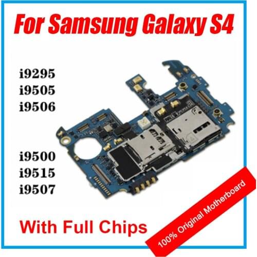 For Samsung Galaxy S4 I9505 Motherboard 16GB 100% Android System Original I9295 I9505 I9506 I9500 I9515 I9507 Support