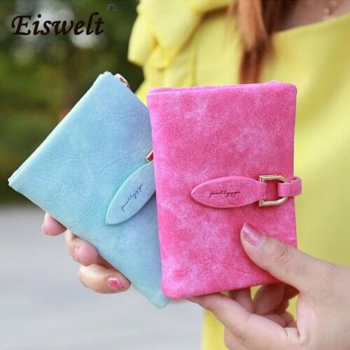 Dropshipping Wallet Women Vintage Fashion Top Quality Small Wallet Leather Purse Female Money Bag Small Zipper Coin Pocket Brand