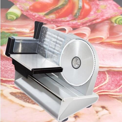 Electric Mutton Rolls Meat Slicer Mincer Automatic Beef Lamb Potato Slice Bread Frozen Food Cutter Grinder Machine 200W EU