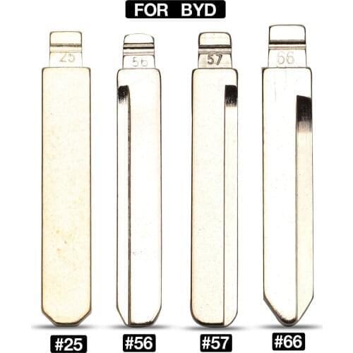 Kutery Folding Remote Car Key Blade #25 #56 #57 #66 KD Uncut Key Blank Replacement For BYD F3 F3R F0 Geely Vision Lifan 620