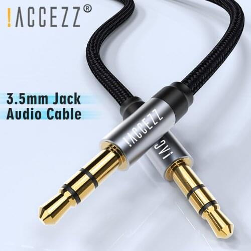 !ACCEZZ Audio Cable Jack 3.5mm Aux Cable Male to Male For iPhone Samsung Xiaomi Moible Phone PC For Car Headphone Speaker Cord