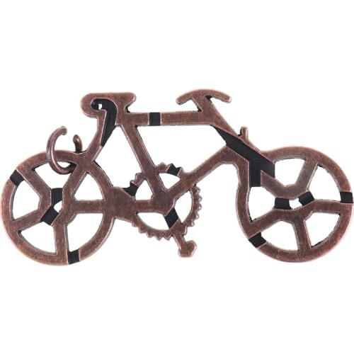 1pc Classic IQ Metal Brain teaser Traditional Mind Puzzles Game for Adults Children