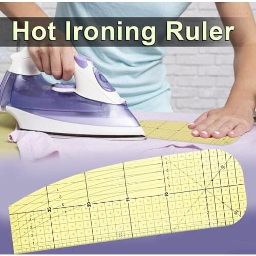 1Pcs 30*10cm Hot Ironing Measuring Ruler Patchwork Craft DIY Sewing Supplies Measuring Tool for Dry or Steam Ironing Fabric