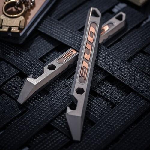 Titanium Alloy Multi-function Tool Personality Crowbar Bicycle Crowbar Bottle Opener
