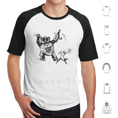Irradiated Hamster Alert Album Cover T Shirt Print 100% Cotton New Cool Tee Scientist Robot Panda Gun Steampunk Evil