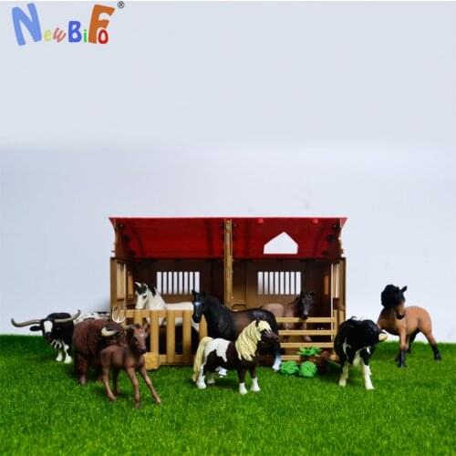Original genuine farm house animals cattle horses Belgian Blue bull Texas horn Simmental cow Great Dane kids toy children gift