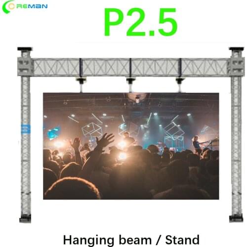 P2.5 full color led video wall flat panel display indoor tv digital program led display P3 P4 P5