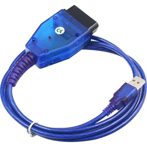 Latest for VAG USB KKL Interface + for Fiat ECU Scan OBD OBD2 Diagnostic Scanner Cable Cars Engine Airbag Adapter Scan Tool