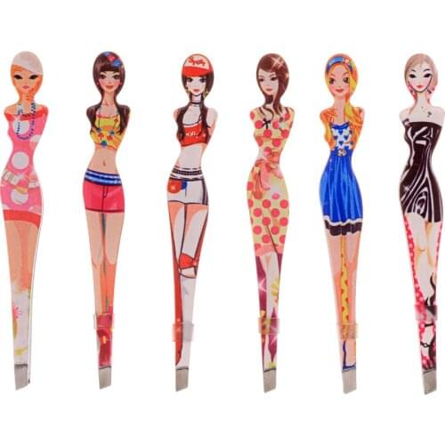 Professional Beauty Tweezers Eyebrow Hair Removal Stainless Steel Tweezers Tool