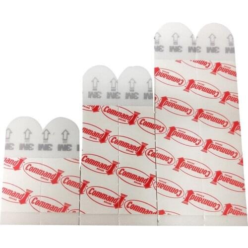 12pcs 3M Self Adhesive Double-sided Tape For Wall Poster Bathroom Picture Frame Hanging Command Replacement Strips Home Hardware