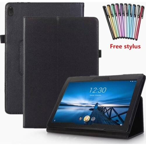 Case For Lenovo Tab E10 TB-X104L 10.1'' PU Leather Flip Stand Smart Cover for Lenovo tab e10 tb-x104f shockproof cover+ Stylus