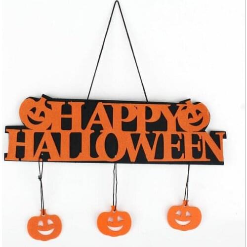 Halloween Decoration HAPPY HALLOWEEN Hanging Hang Tag Window Decoration Pumpkin Hanging Strips