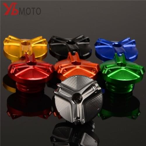 Motorcycle CNC M20*2.5 Engine Oil Filter Cup Plug Cover For Honda CBR Kawasaki ER6n Z1000 Z800 Ninja600R Yamaha XSR900 MT09 TMAX