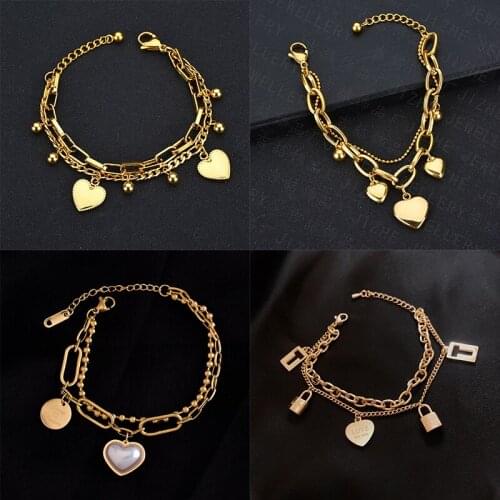 YAOLOGE Chain Bracelets