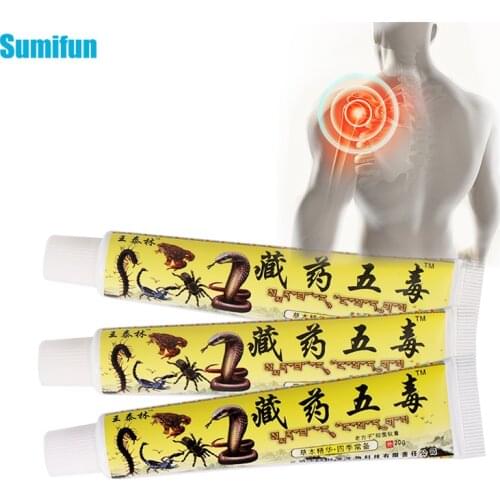 1Pcs 20g Snake Venom Analgesic Ointment Knee Muscle Joint Pain Relief Cream Arthritis Rheumatism Body Massage Care Plaster