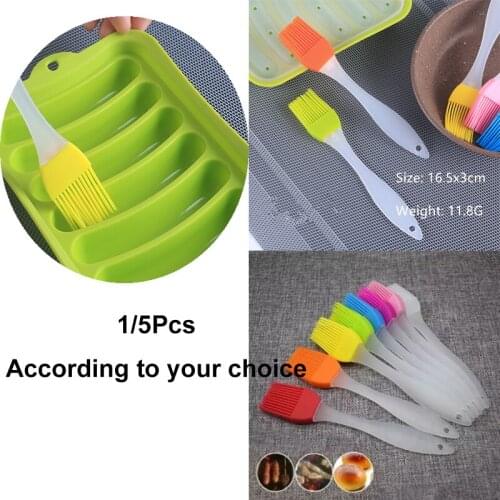 1 /5Pcs Portable Grill Oil Brushes Liquid Oil Pastry Kitchen Baking BBQ Tool Kitchen Tools for BBQ
