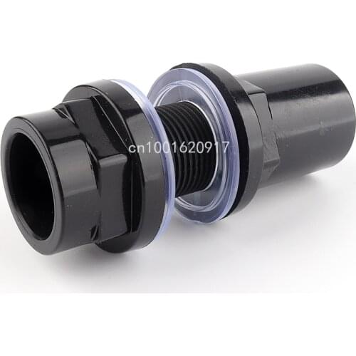 1pcs Avaliable 20-50mm PVC Pipe Fittings Aquarium Fish Tank Connector Overflow Thread Water Supply Accessories Joint