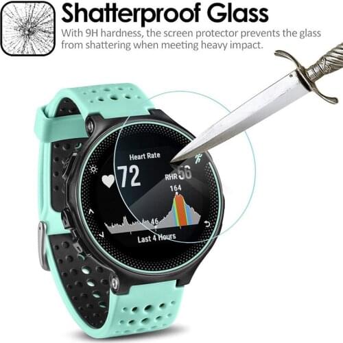 2 PCS/Pack For Garmin Forerunner 235 735 935 225 230 630 Smart Watch Tempered Glass 9H 2.5D Premium Screen Protector Film