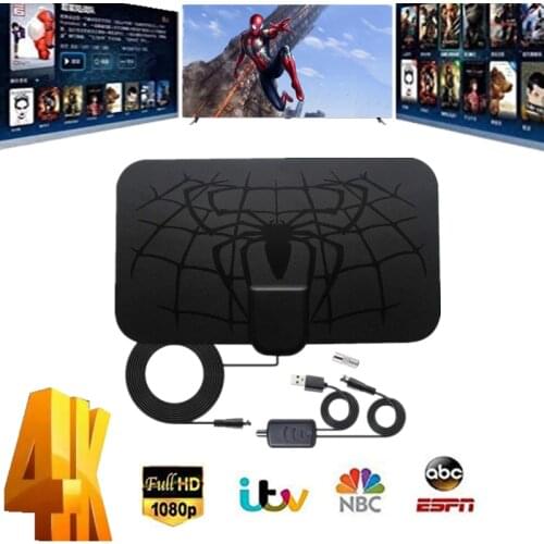 2021 Global Hot Selling Indoor TV Antenna DVB-T2 Freeview ISDB-TB Local Transmission Channel 980KM Signal Receiver Amplifier