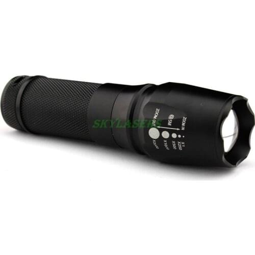 5-Mode 2000 Lumens Aluminum Zoomable Focus XM-L T6 LED Flashlight Torch Light