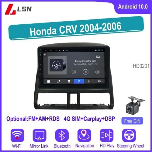 9" Android 10 For Honda CRV 2004,2005,2006 Multimedia Video GPS Navigation Car DVD Player Auto Stereo Radio Navi Automotive