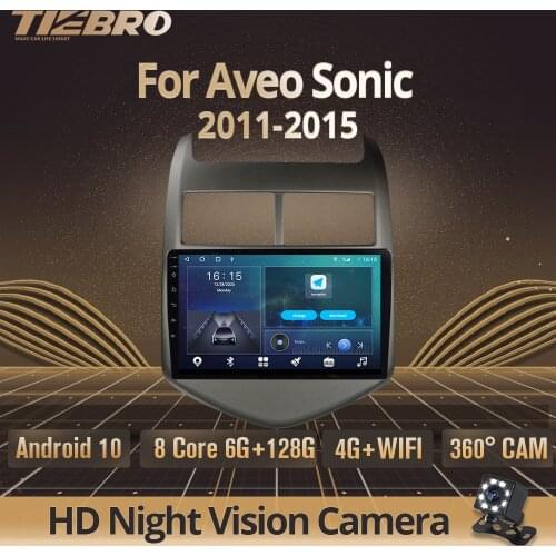 2DIN Android 10 Car Radio For Aveo Sonic 2011-2015 GPS NavigationStereo ReceiverDSP Car Video Auto Radio Stereo NO 2DIN DVD IGO