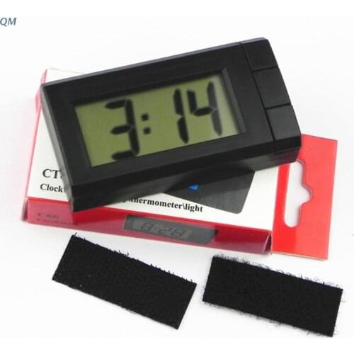 Car Automobile Digital Clock Mini Auto Watch Automotive Month Date stopwatch Decoration Ornament for Car Home Bedroom 13MF