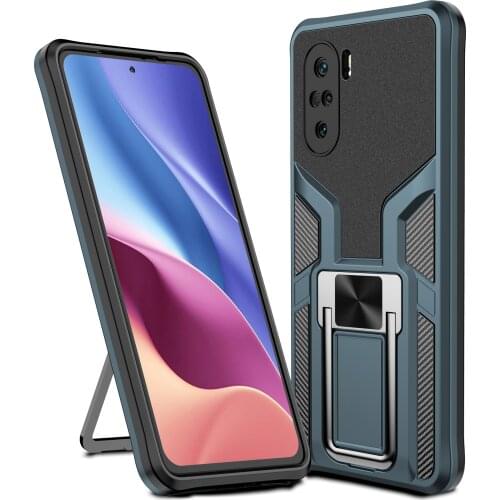 Poco F3 Case for Xiaomi Redmi K40 Pro Case for Xiaomi Mi 11 Ultra Lite 11X Pro 11i POCO X3 M3 Soft Bumper Kickstand Holder Case