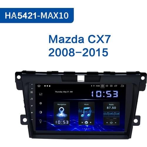 Dasaita 9" IPS Autoradio 1 Din Android 10.0 for Mazda CX-7 2008 2009 2010 2011 2012 2013 2014 2015 GPS 1080p Video Stereo HDM