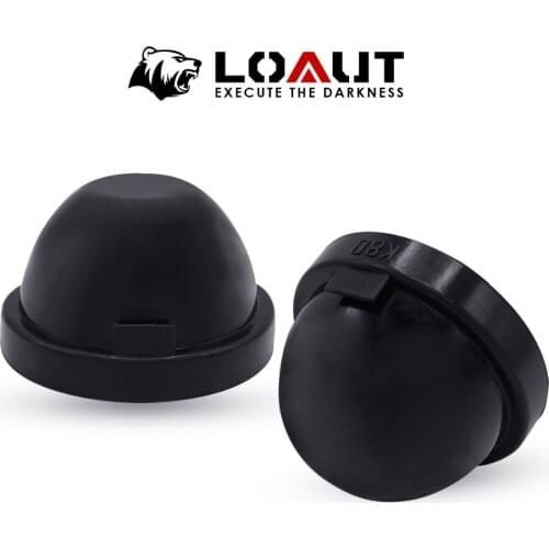 K80 80mm X 52mm 2PCS HID LED Headlight Headlamp Dust Cover Cap Rubber Waterproof Dustproof Sealing