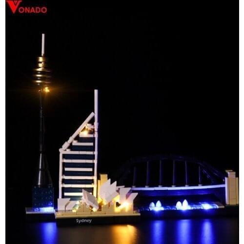LED Lighting Kit for 21032 Architecture Building Sydney (Only LED Light, No Block Kit)