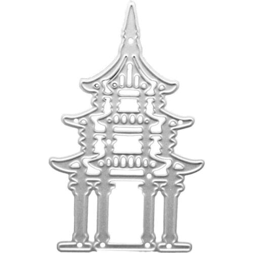 Metal Cutting Dies Pavilion For Scrapbooking Craft Die Cut Stencil Punch Blade Card Decorative Crafts Embossing Die Cuts