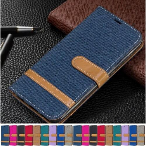 Cute Denim Leather Case For LG K40 K50 K51 K61 Q8 Q60 Stylo 5 K4 2017 K7 K8 2018 K10 2016 G6 G7 Boys Girl Cover Phone Shell D07F
