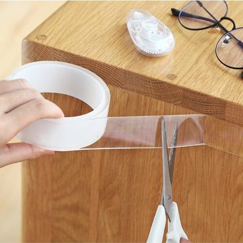 Magic Nano Tape Washable Reusable Double-Sided Tape Seamless Paste Removable Glue Clean Household Universal Hook Storage