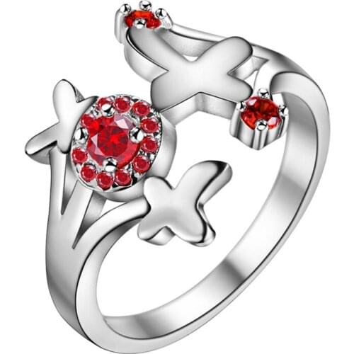 Wholesale jewelry silver plated Fashion jewelry rings High quality nice WR-1209