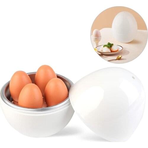 Microwave Egg Steamer Boiler Cooker Easy Quick 5 Minutes Hard Or Soft Boiled Kitchen Cooking Tools For Home Breakfast