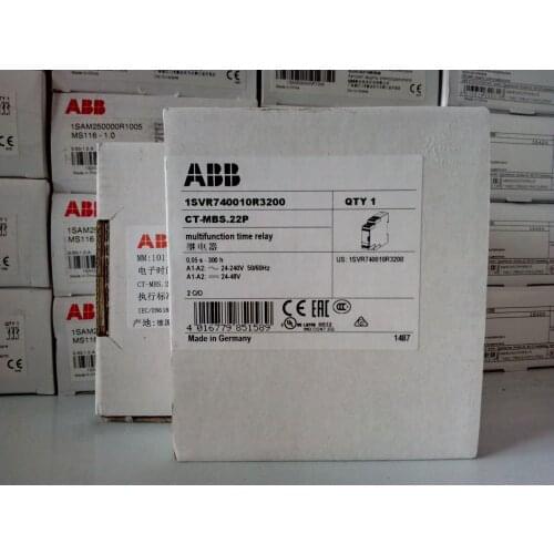 ABB time relay CT-MBS.22P, 24-48VDC24-240VAC. Brand new original 1 piece