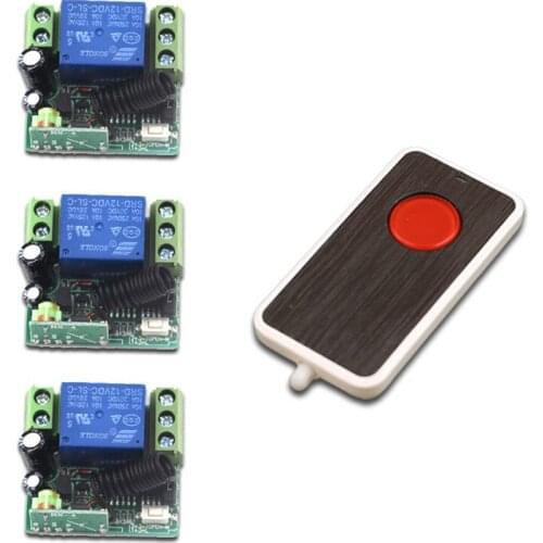 DC 12V Mini Wireless Remote Control Switch System 1 CH 10A Relay Receiver RF Remote Controller 315Mhz 433MHZ Transmitter